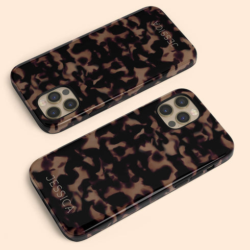 Custom Dark Edition Tortoiseshell iPhone Case
